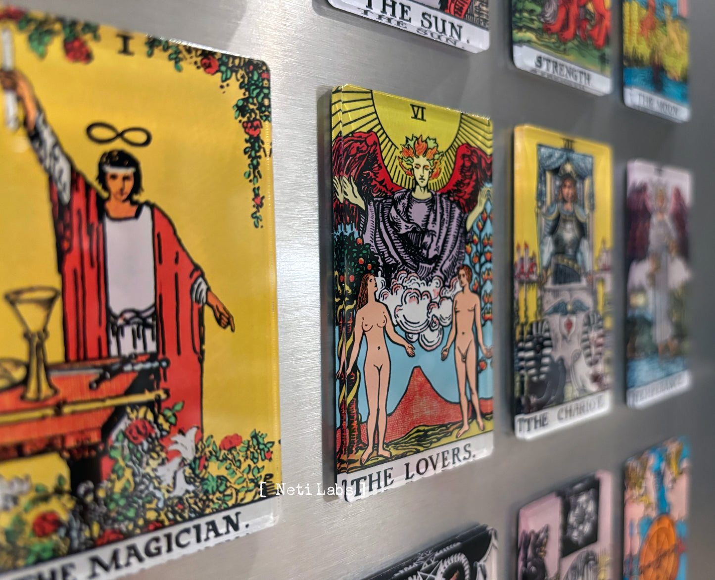 Tarot Card Fridge Magnets, Rider Waite Classic Design Major Arcana, Home Refrigerator Decor, Acrylic Magnetic Witchy Gifts