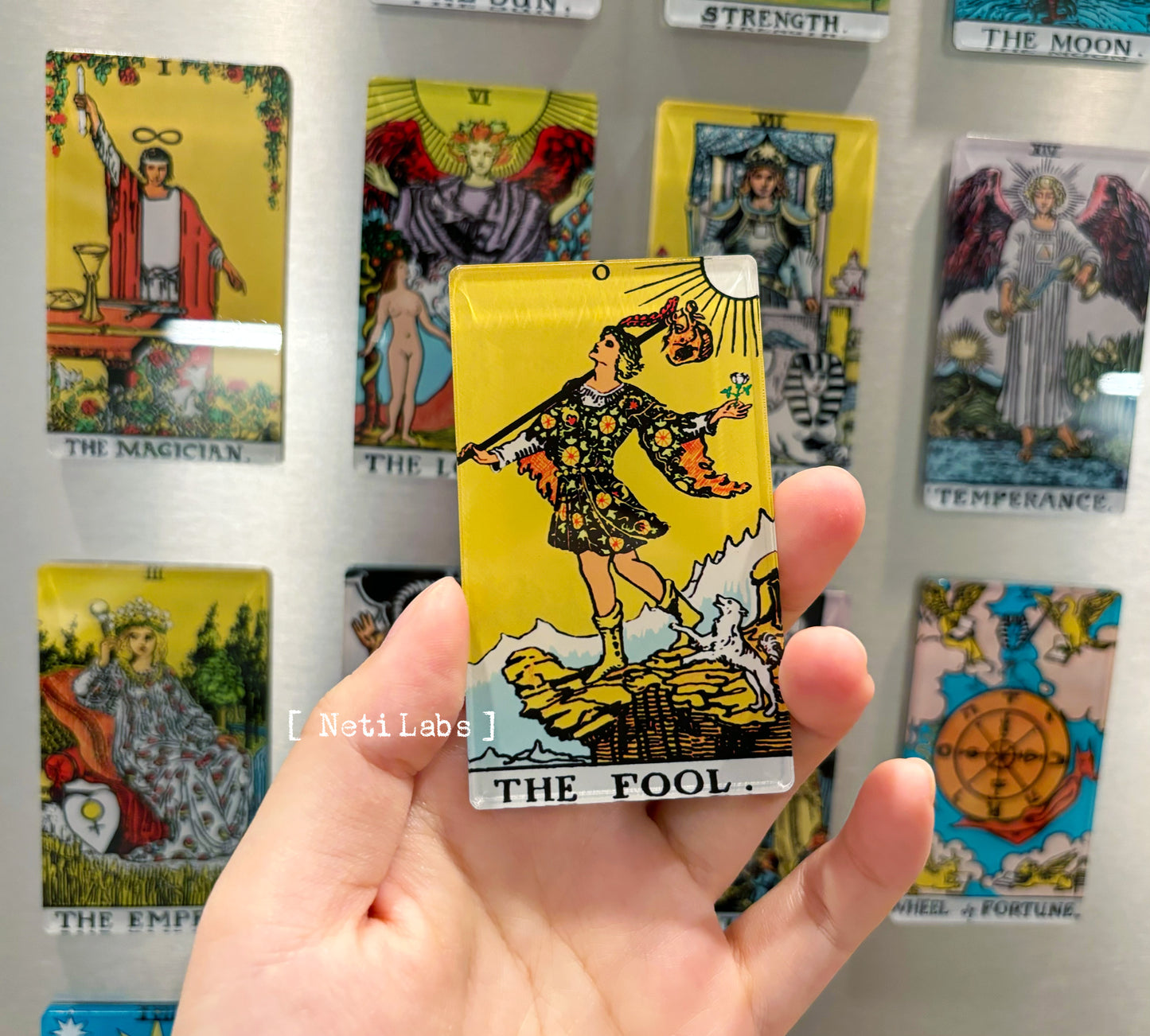 Tarot Card Fridge Magnets, Rider Waite Classic Design Major Arcana, Home Refrigerator Decor, Acrylic Magnetic Witchy Gifts