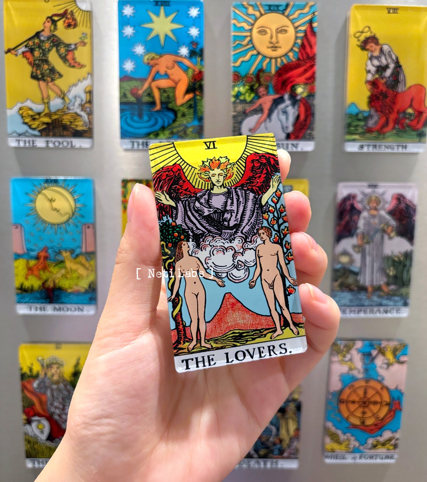 Tarot Card Fridge Magnets, Rider Waite Classic Design Major Arcana, Home Refrigerator Decor, Acrylic Magnetic Witchy Gifts