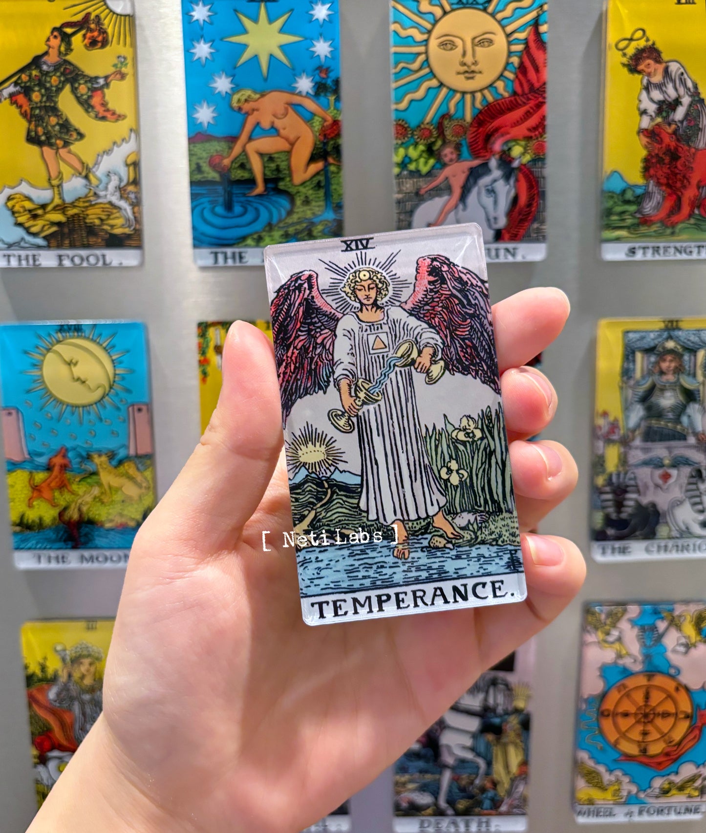 Tarot Card Fridge Magnets, Rider Waite Classic Design Major Arcana, Home Refrigerator Decor, Acrylic Magnetic Witchy Gifts